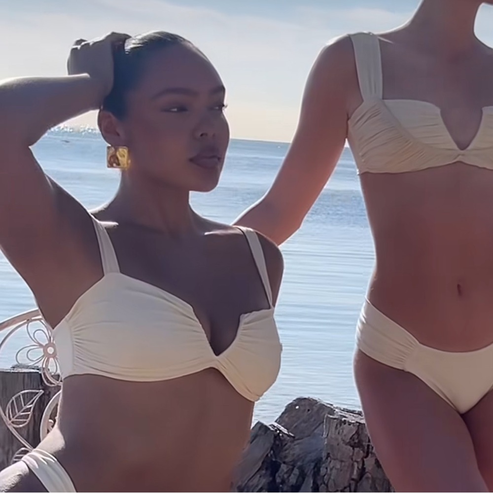 Cream Bikini Bottom (on the right)